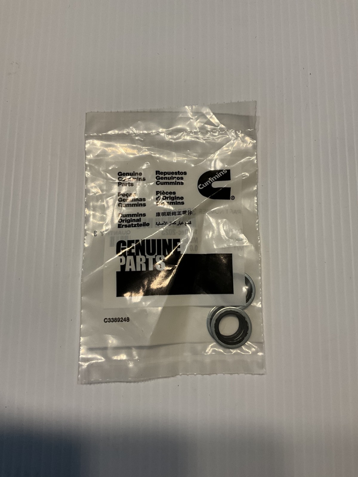 Pack of 3 Cummins 3963988 Fuel Injector Washers