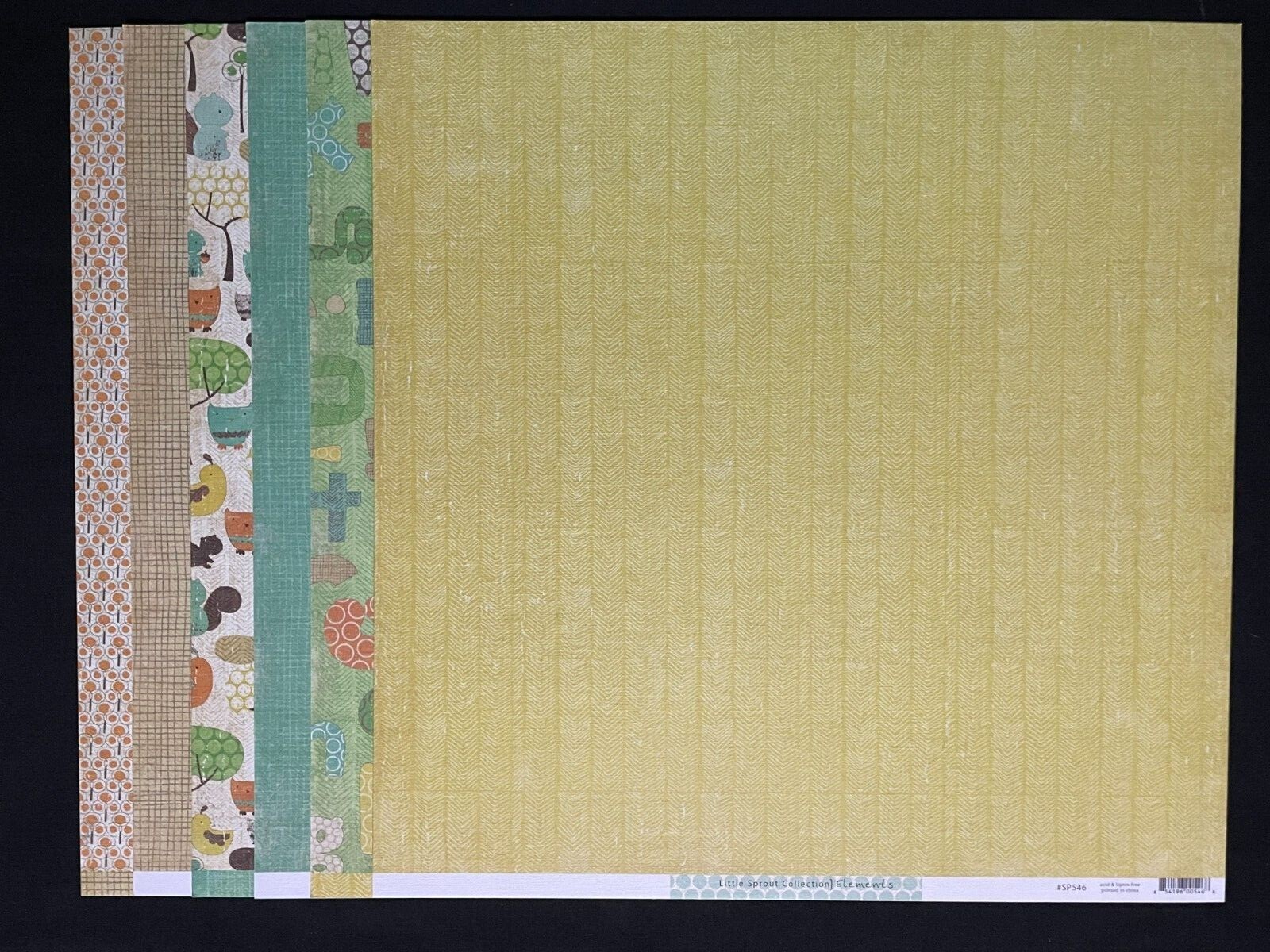 CRATE PAPER "LITTLE SPROUT" 12X12 DS TEXTURED HEAVY PAPER