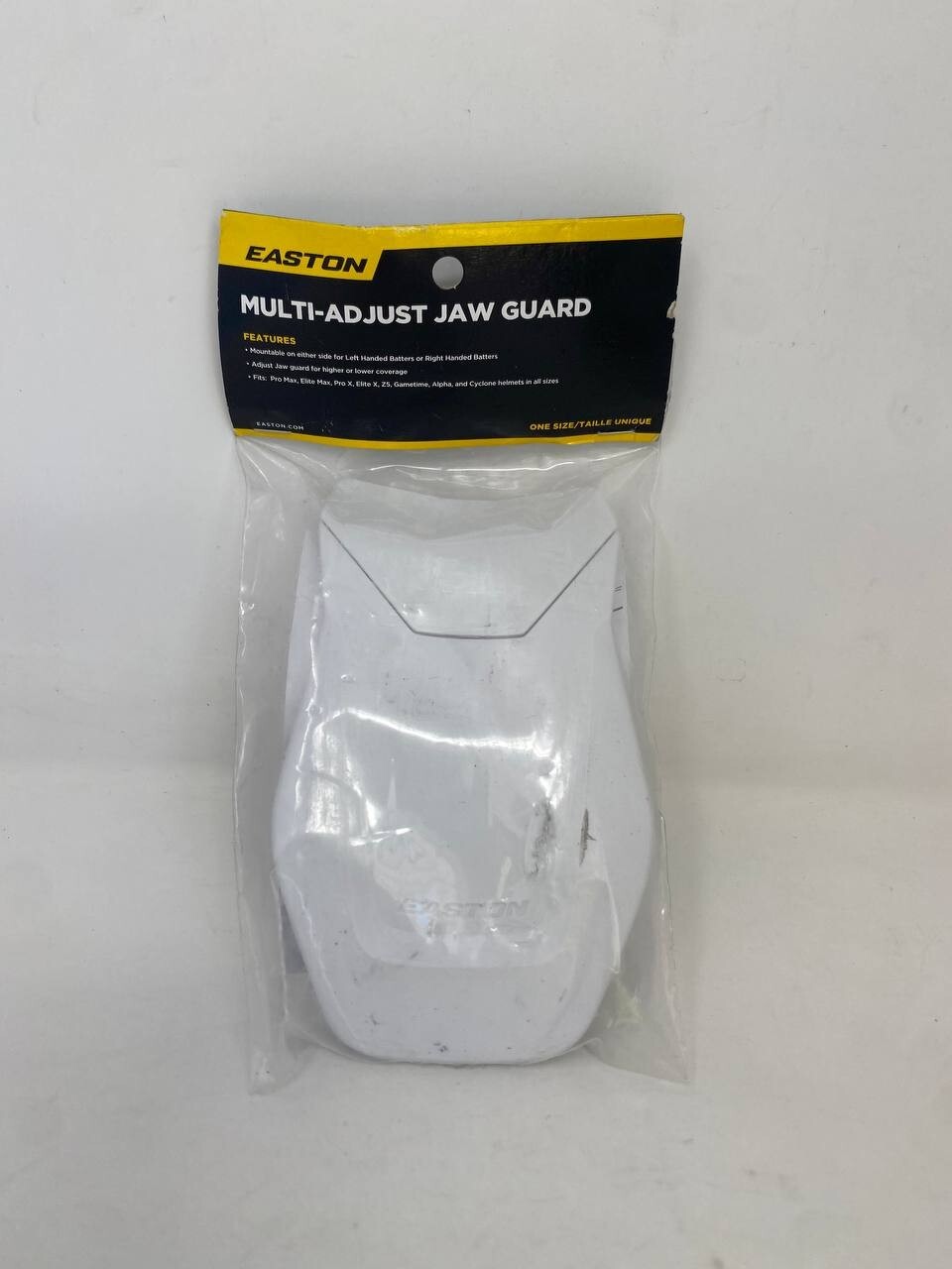 Easton Multi-Adjust Matte Jaw Guard White one size