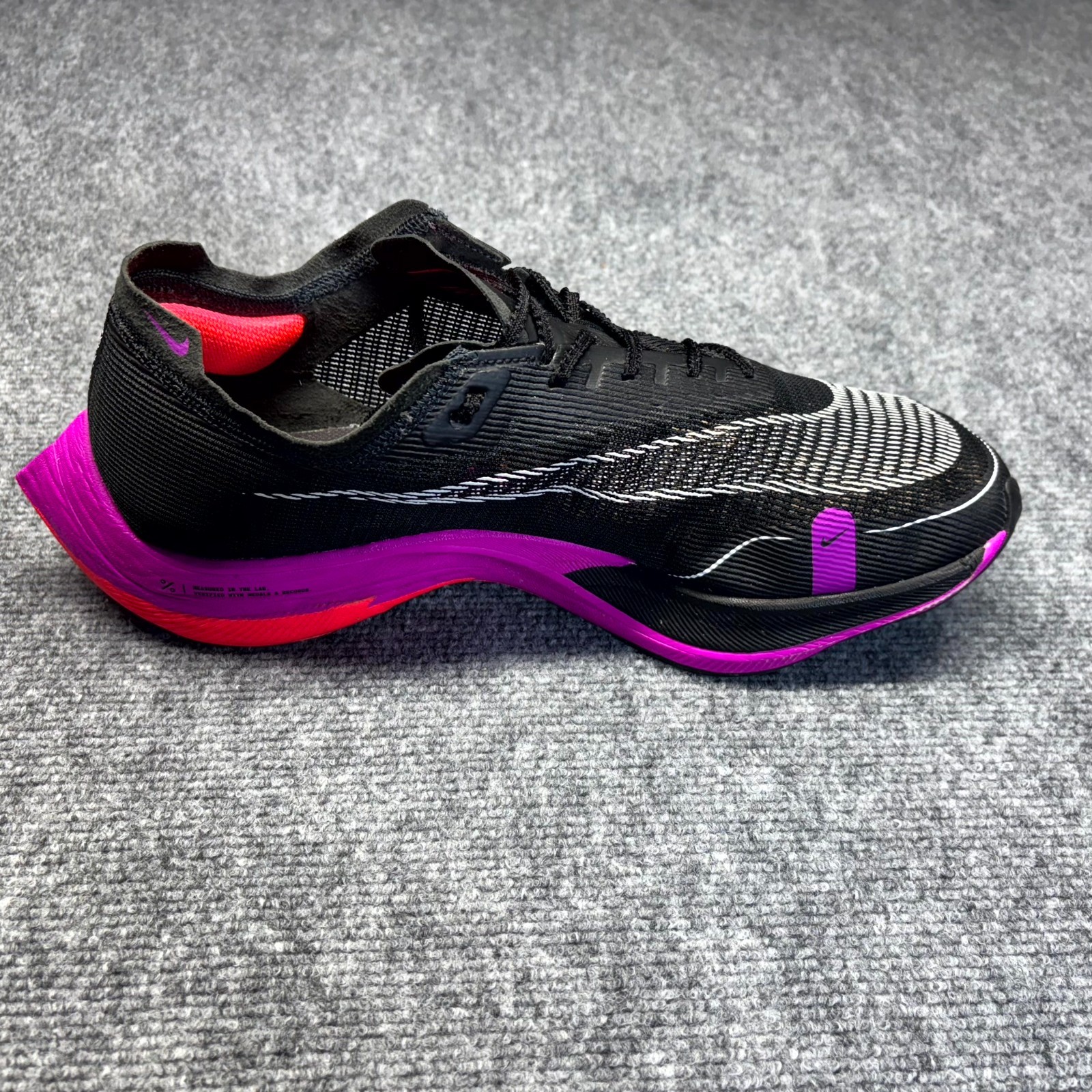 Nike ZoomX Vaporfly NEXT% 2 Mens Running Shoes 12.5 Black Pink CU4111-002
