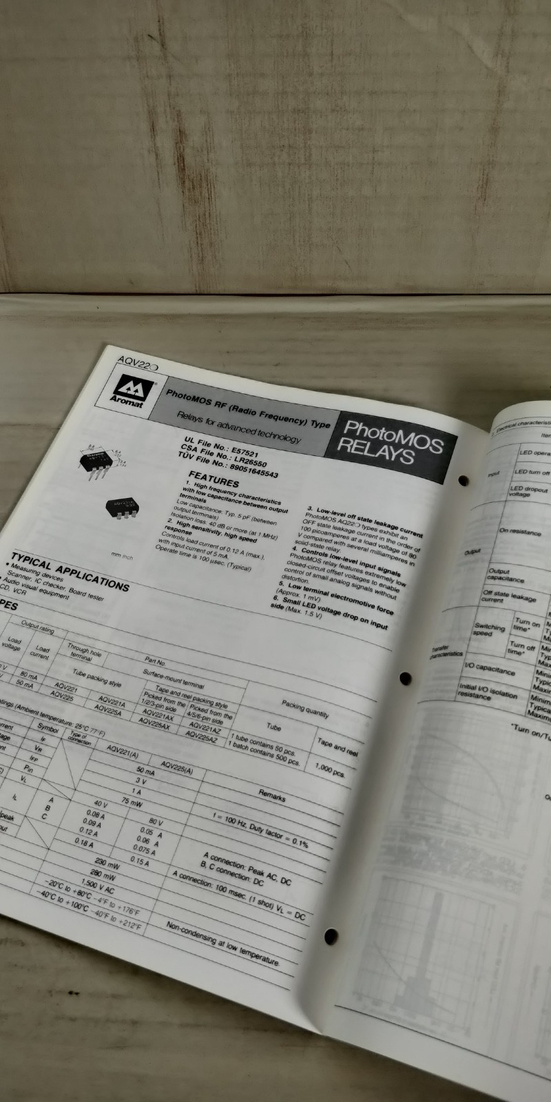 1992 Aromat PhotoMOS Relays Catalog C3