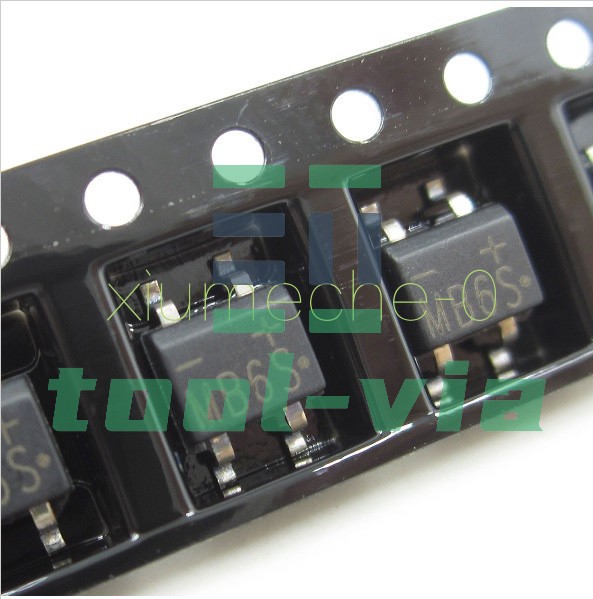 50PCS Sop-4 Mb6s Rect Bridge 600V 0.5A Diy IC Develope New