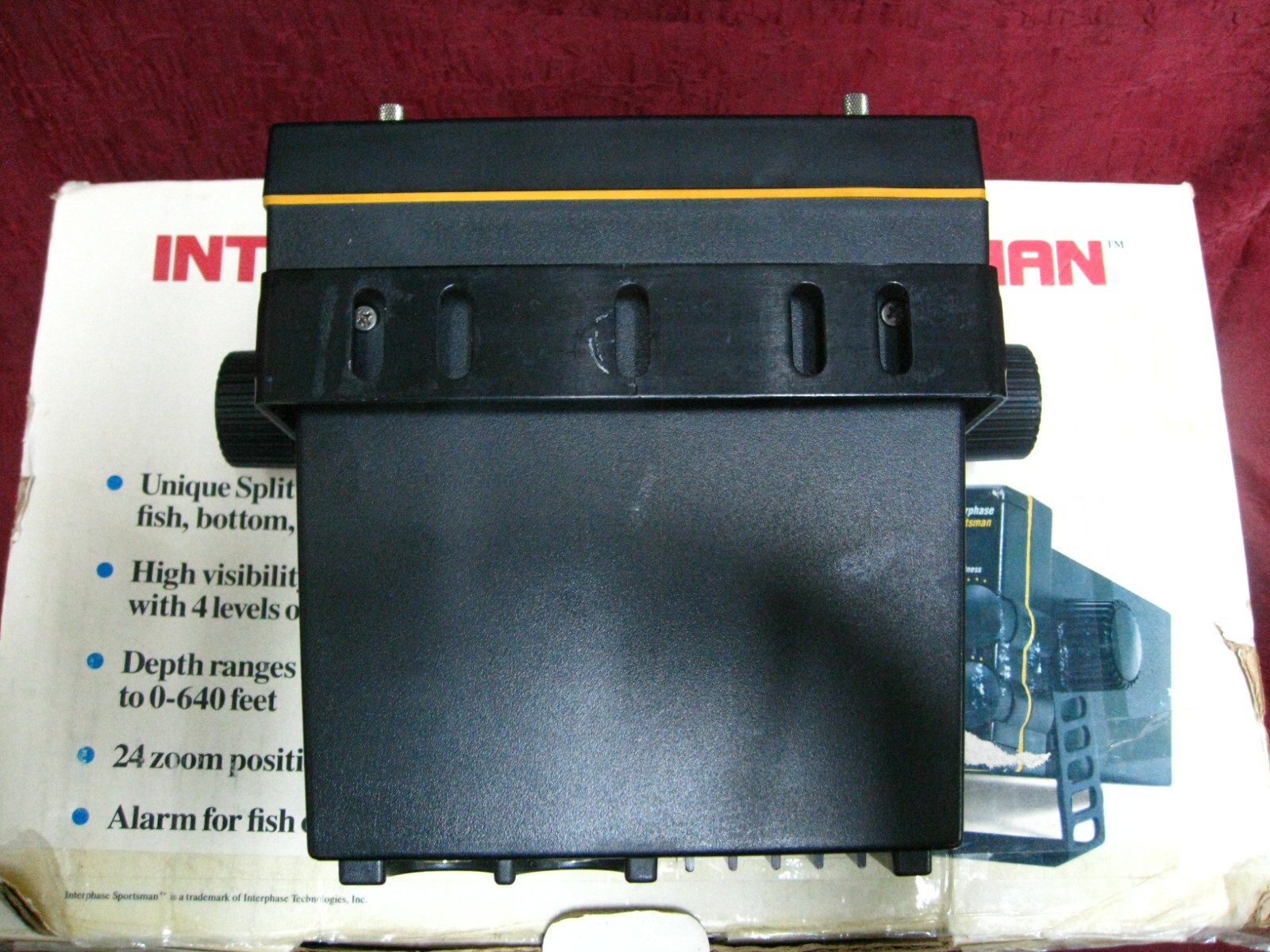vintage Interphase Sportsman Mini Video Fish depth Finder Tested