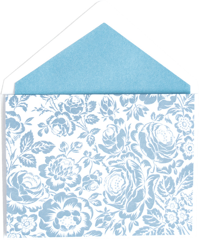 Anna Griffin, "Robin's Egg Blue" Boxed Set of 12 Folded Luxury Notecards, New