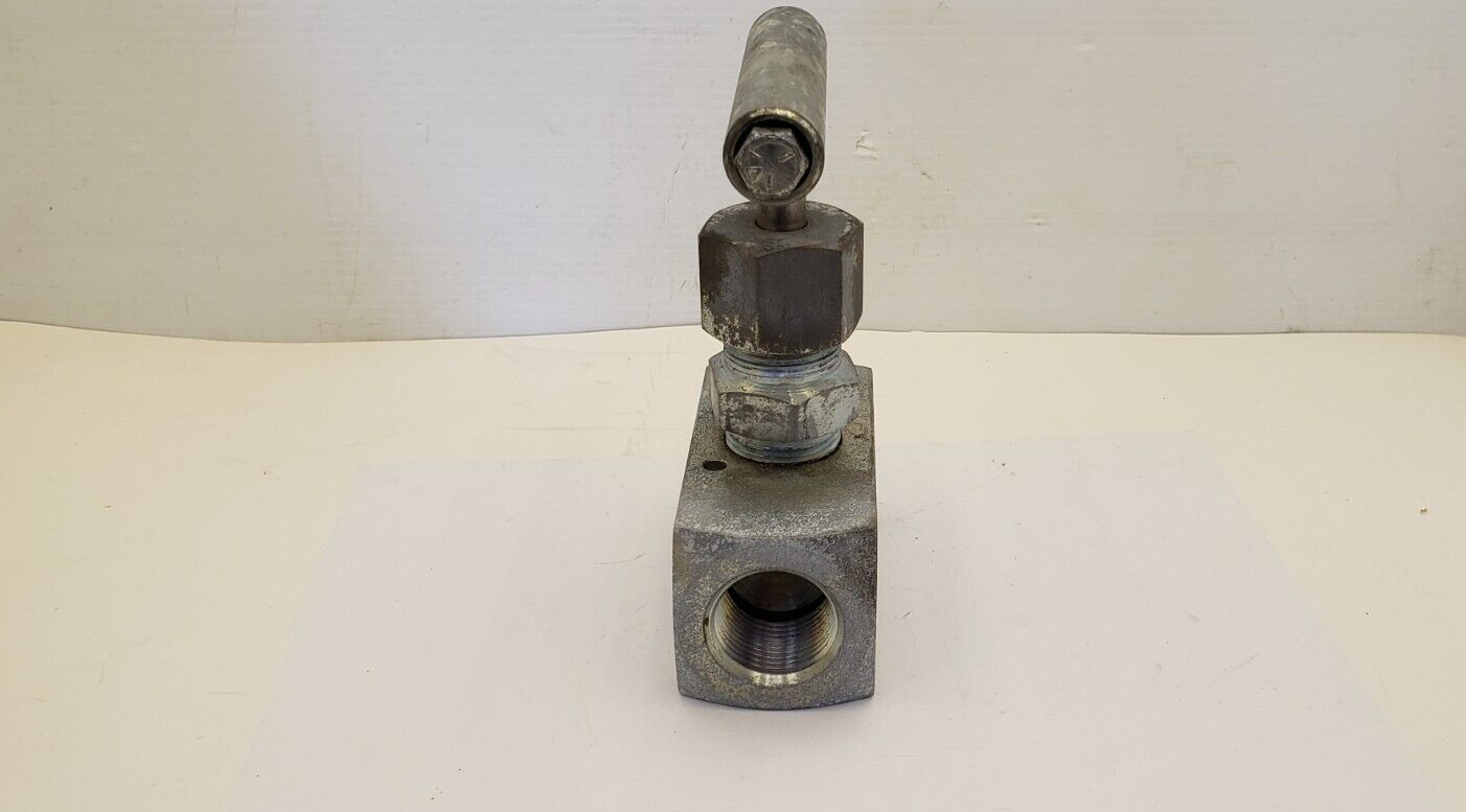 KF INDUSTRIES 00013-10 NEEDLE VALVE, 1" NPT, 6000 PSI @ 200°F, STEEL, NIB