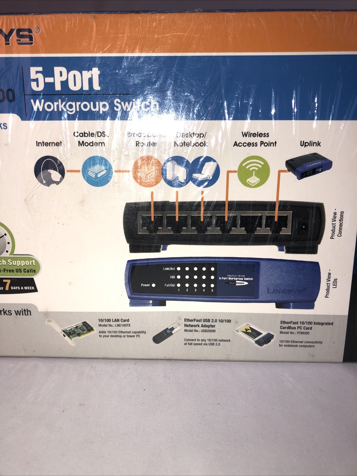 Linksys EtherFast 10/100 5-Port Workgroup Switch EZXS55W