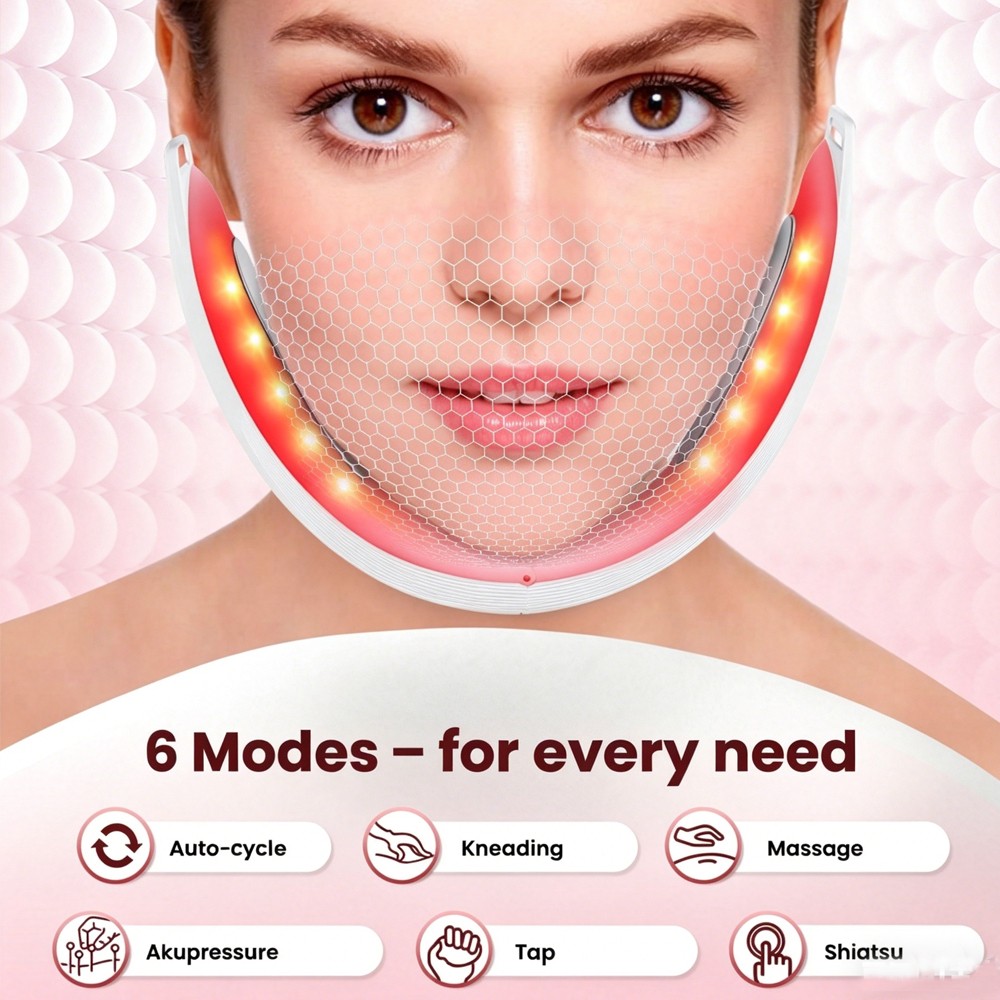V-Face Shaping Massager, Double Chin Reducer, Microcurrent Face Lift Slim Device