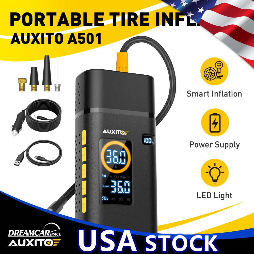 Tire Inflator Car Pump Portable Air Auto 11V 150 Volt PSI Compressor Electric