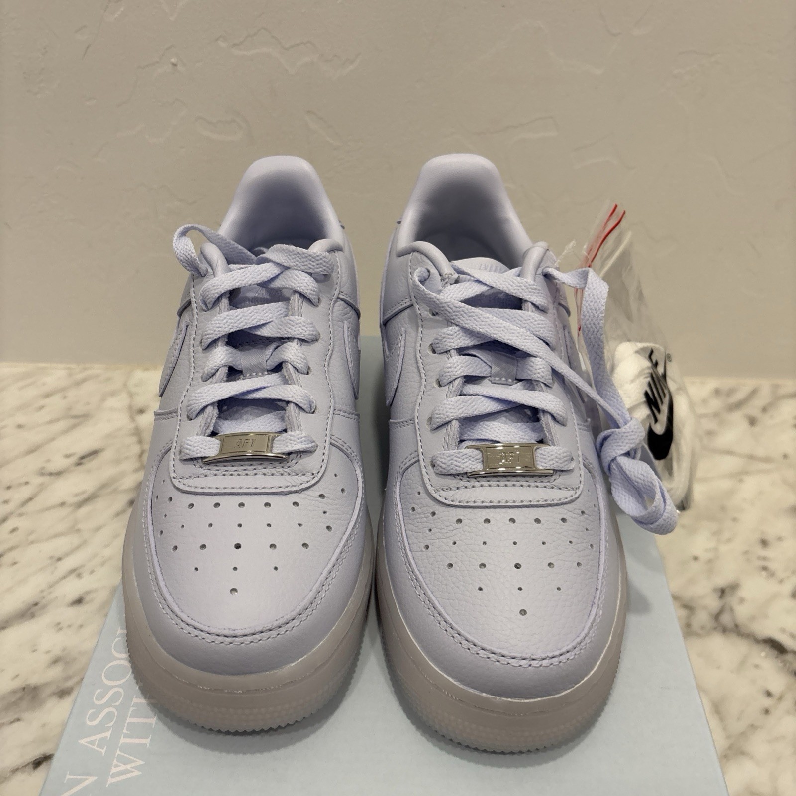 Nike Air Force 1 x NOCTA Drake Palest Purple Sneakers, Size 5.5Y / 7W HQ1772-500