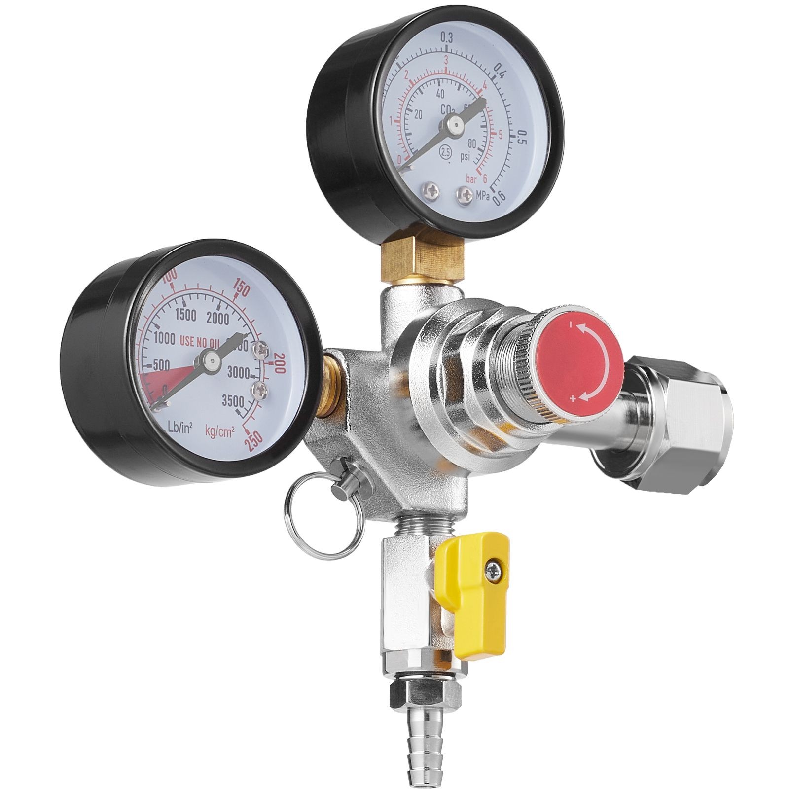Double Gauge CO2 Regulator 0-60PSI for Draft Beer