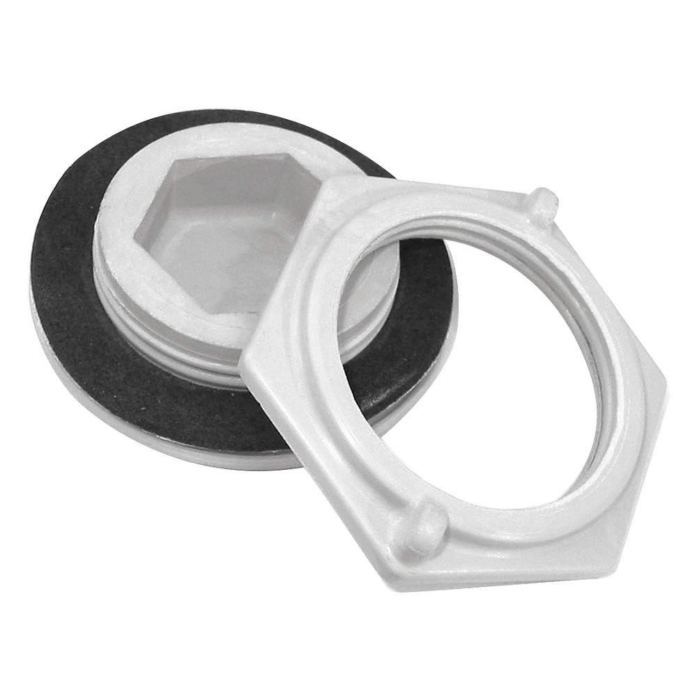 HUBBELL-WIEGMANN HW-FGHPWW Hole Plug,Gray,Matte,0.81" Hole Dia. 52XE06