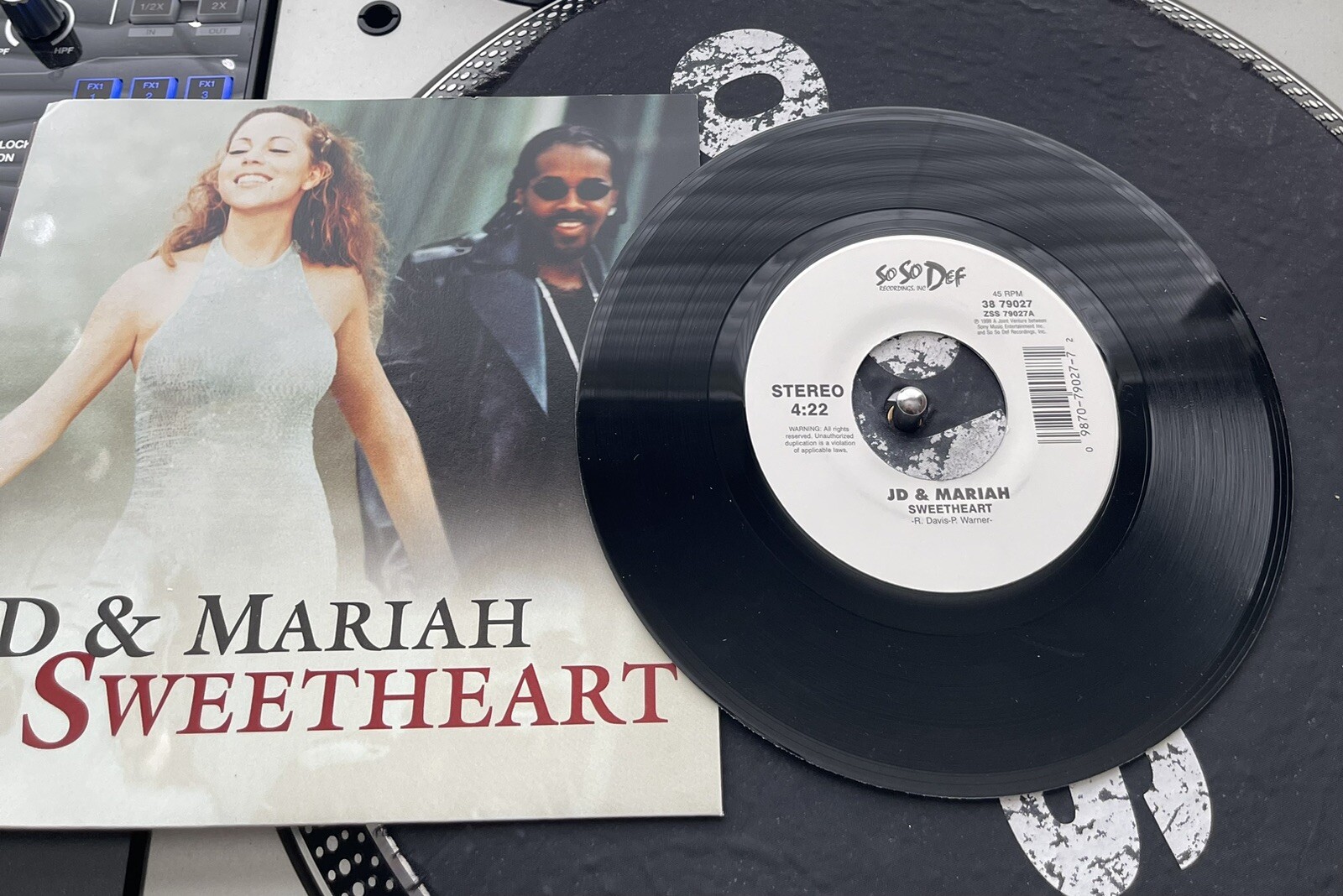 Mariah Carey & JD - Sweetheart OG 1998 Press 7" In Picture Cover VG+/VG+