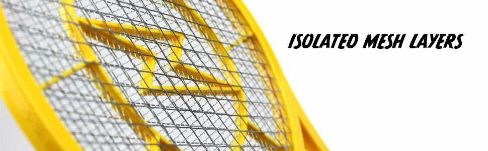 New Beastron Bug Zapper Fly Swatter- Rechargeable- Isolated mesh layer with LED