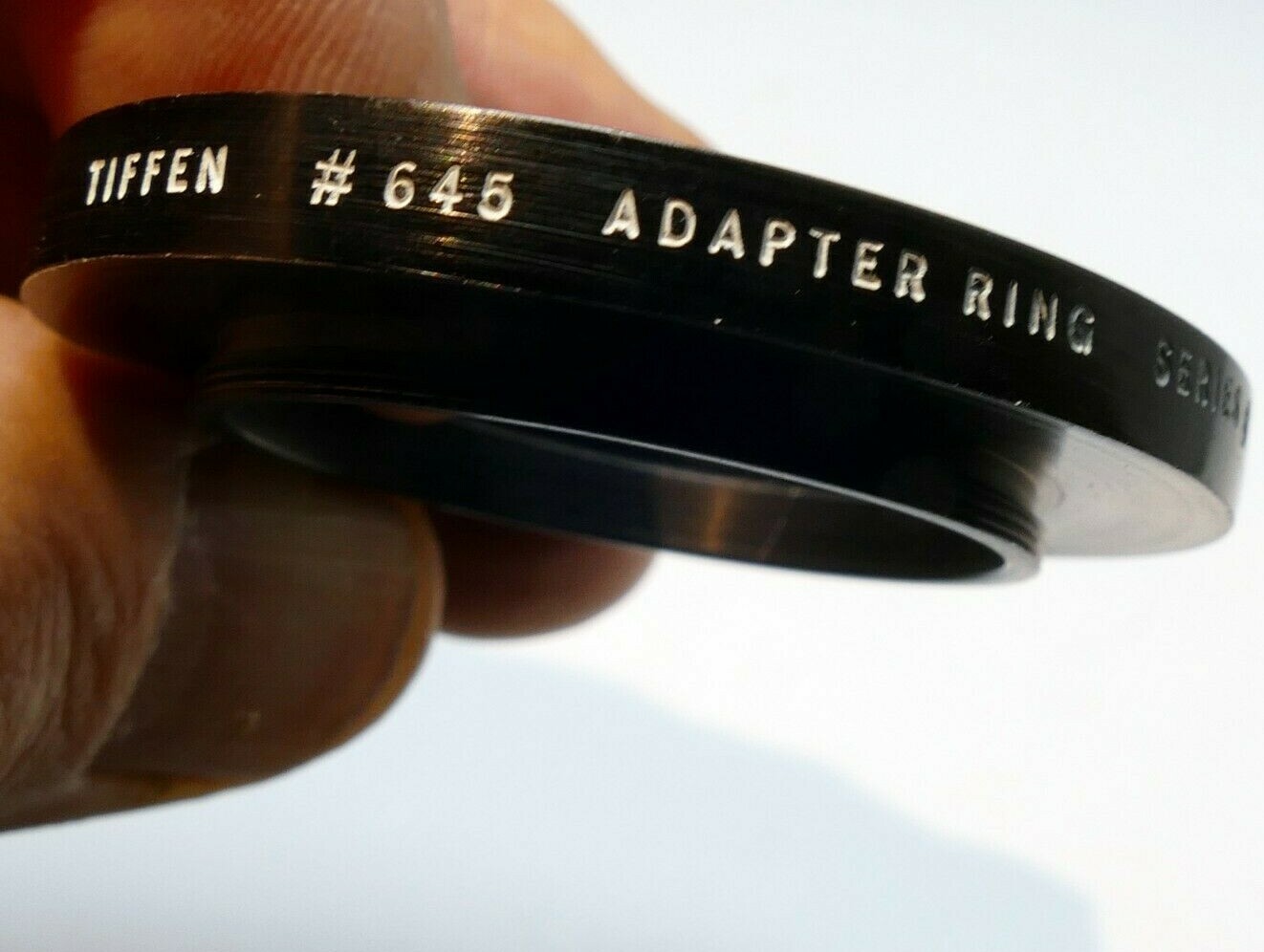Tiffen #645 33mm to 4mm lens adapter ring metal threaded screw in (series 6 VI )