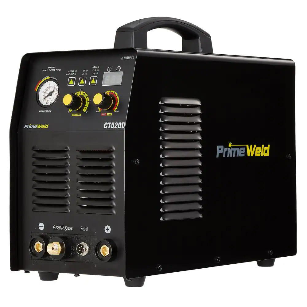 50 Amp Plasma Cutter, 200A Tig/Stick Welder Combo Machine 1/2 In. Clean Cut, 110