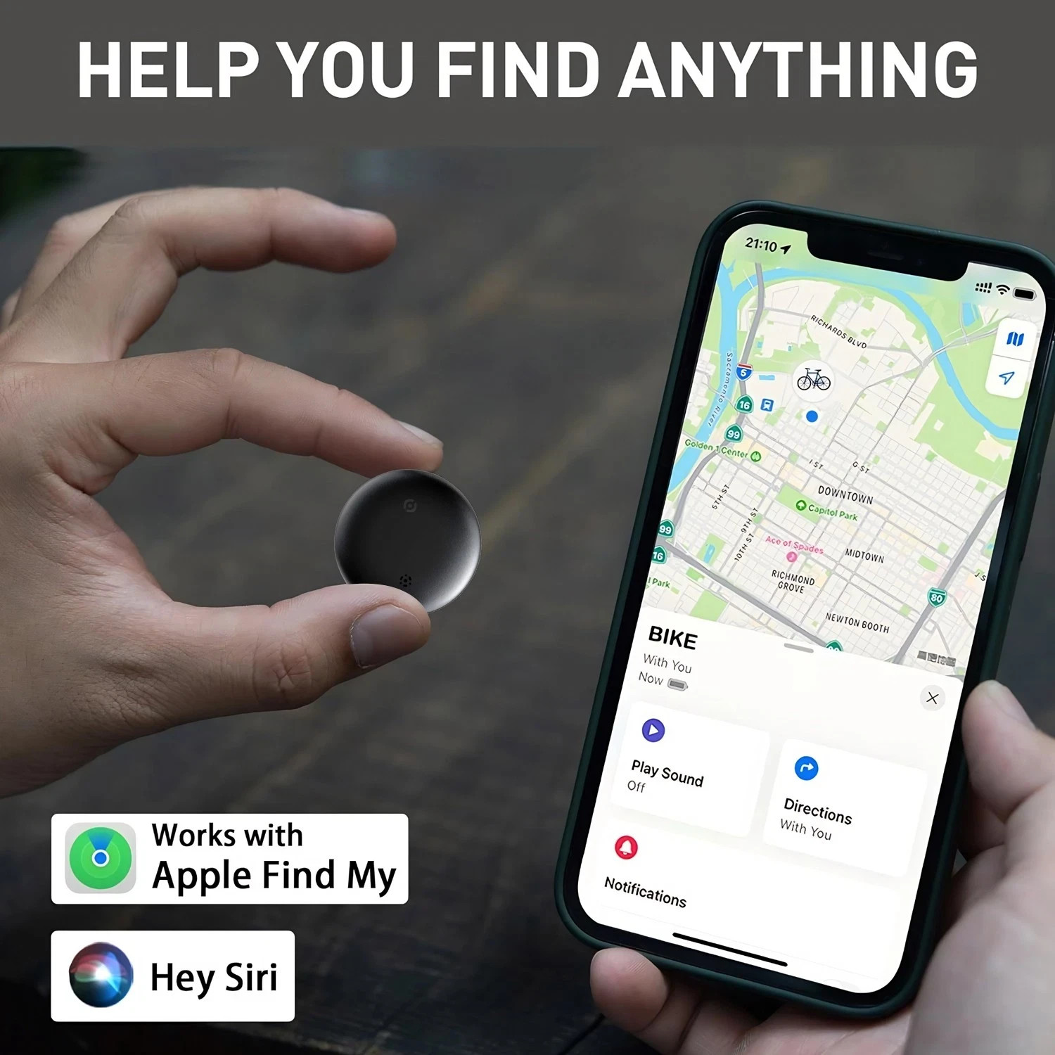GPS Tracker for Vehicles Car Tracking Device, Mini Hidden for iPhone Android Lot