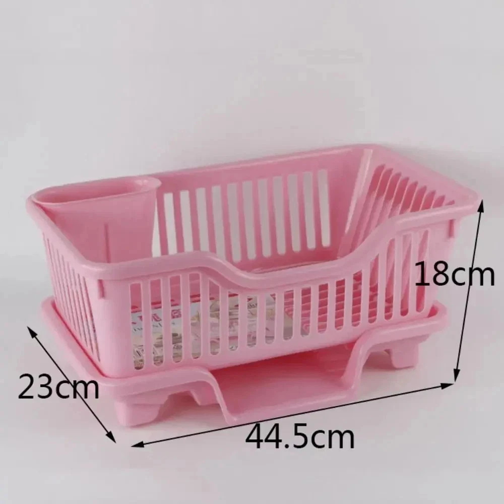 Dish Drying Kitchen Utensils Drainer Rack with Drain Board Countertop Dinnerware