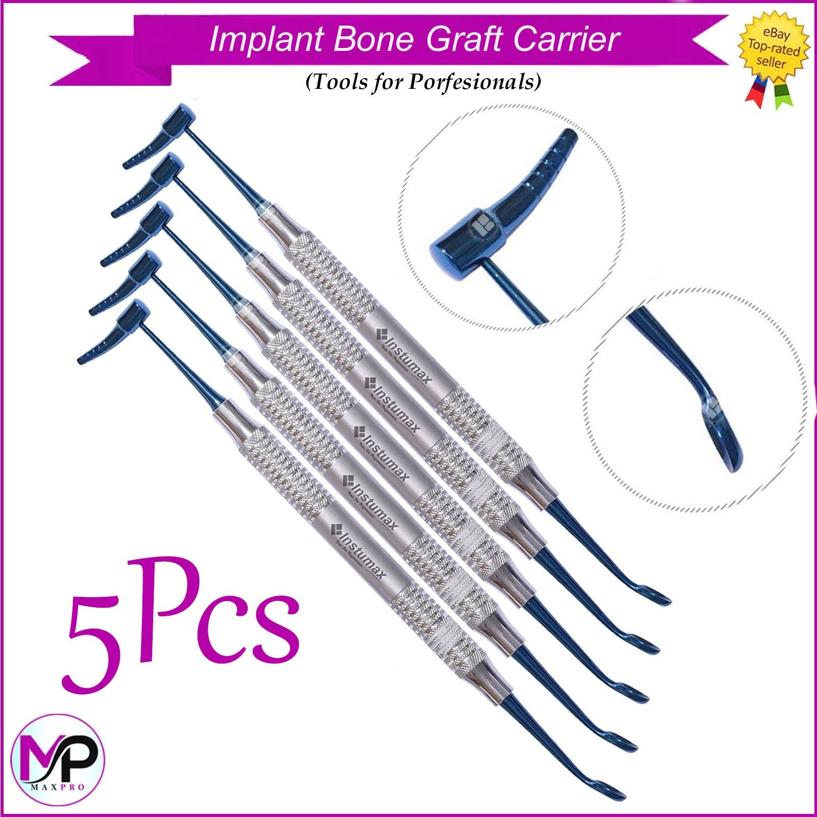 Dental Bone Graft Instruments Implant Surgery Plugger Condenser Carrier Amalgam