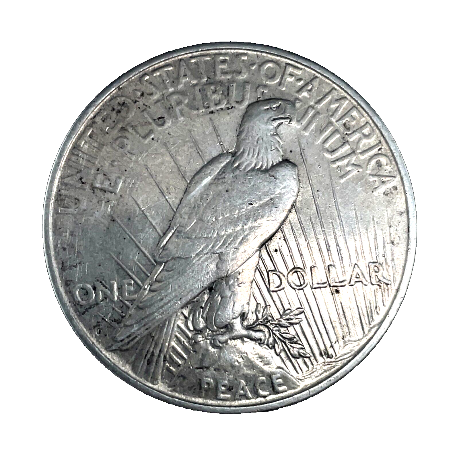 1927-D Peace Dollar AU/UNC. 90% Silver $1 US Coin Collectible #262
