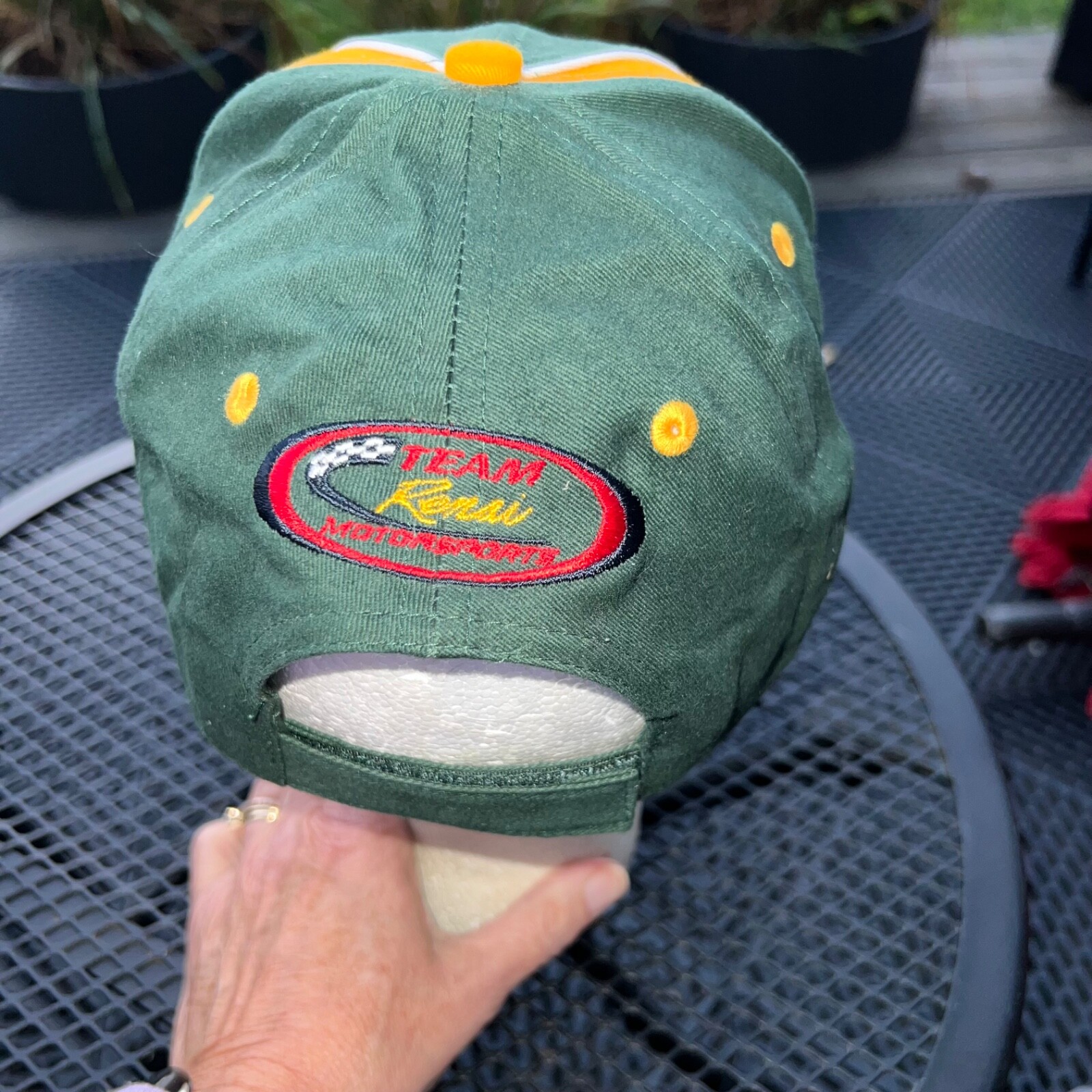 Eckrich Bobby Hamilton #35 Team Renaissance Motorsports Hat Cap Hook Loop EUC