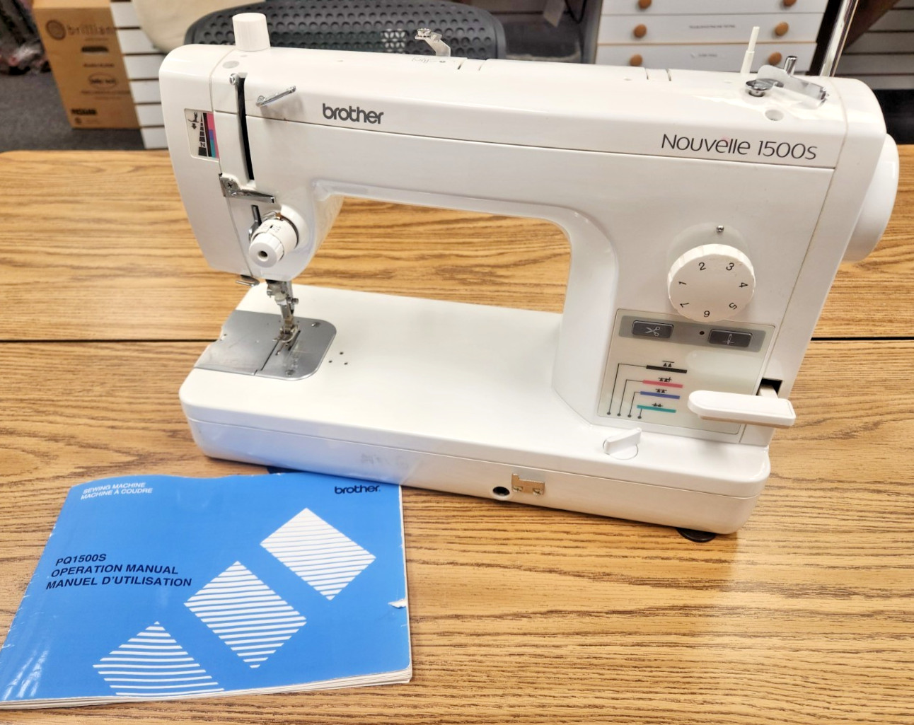 Brother PQ1500SL Straight Stitch Sewing Machine, High Speed, Serviced & Working