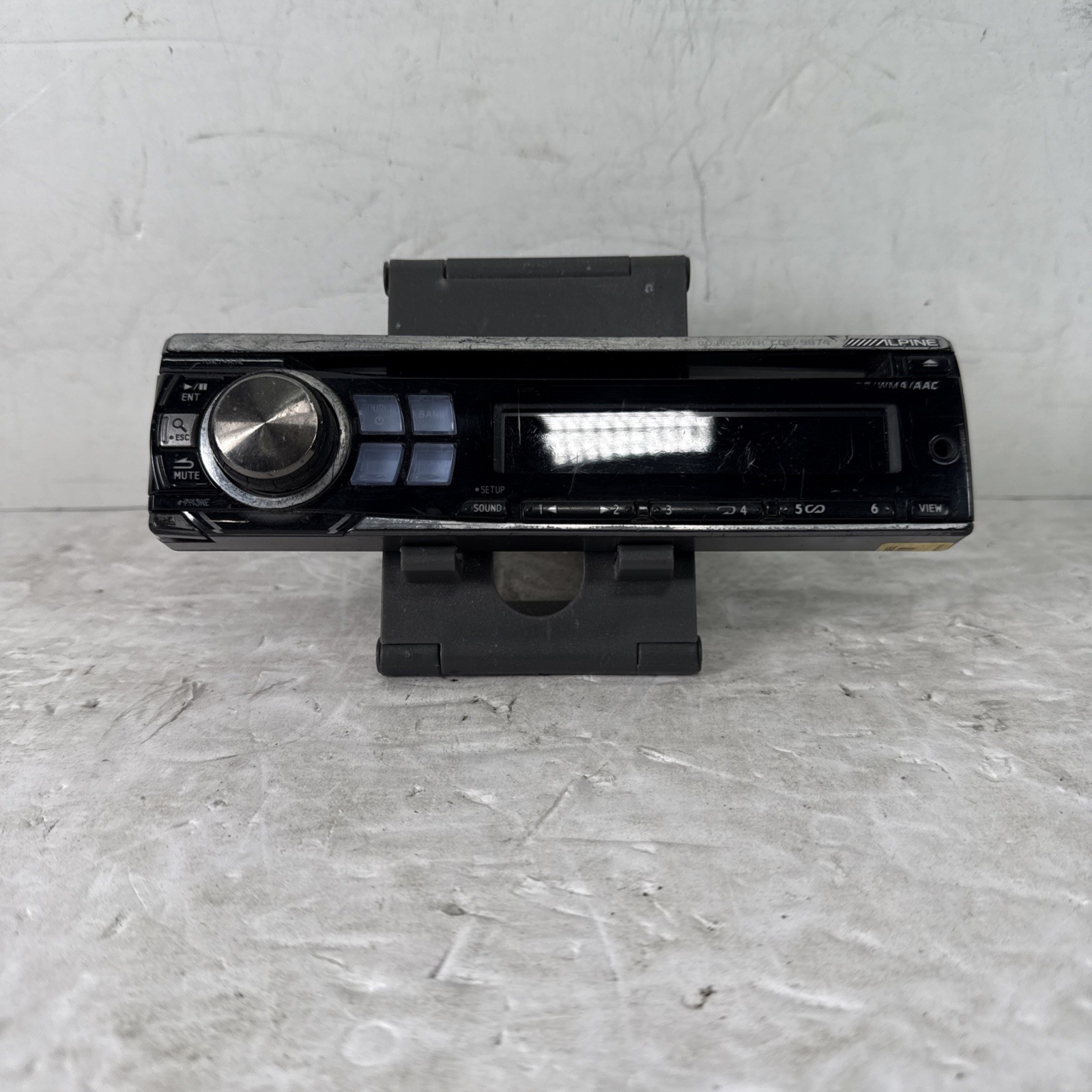 Alpine CDE-9874 Old School Car Stereo FACEPLATE ONLY | TESTED
