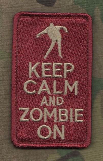 JSOC SEAL SPECIAL WARFARE OPERATOR ODA burdock PATCH: Keep Calm 'n Kill ZOMBIES