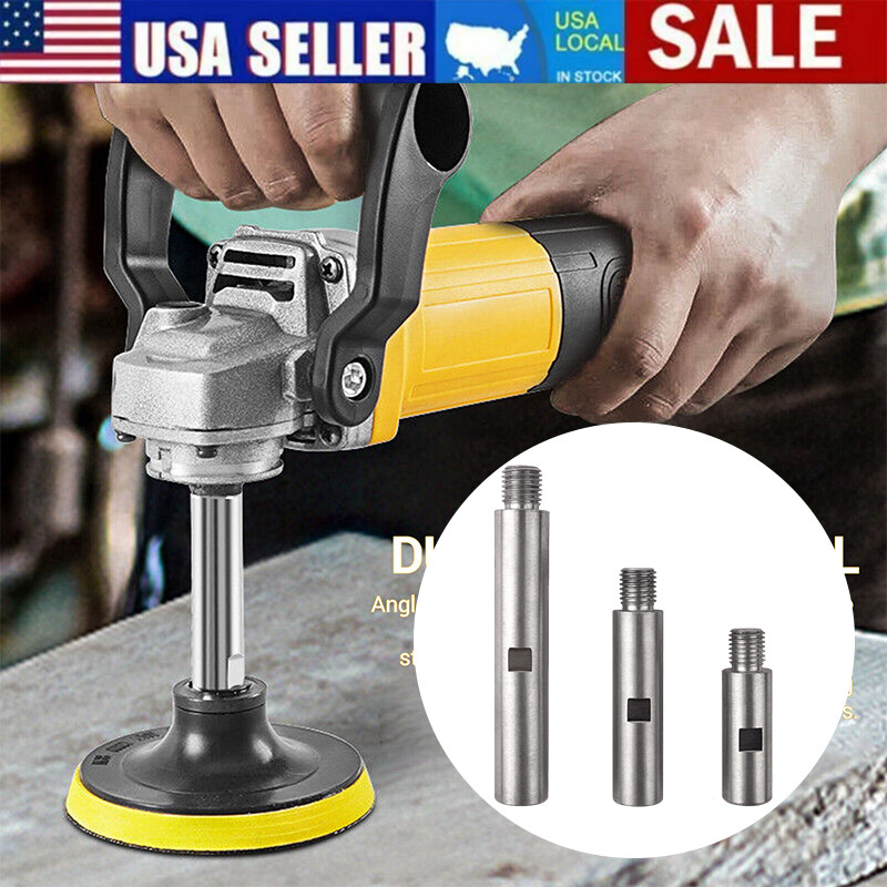 3Pcs Angle Grinder Adapter Rod Kit Extension Rod M14 Adapter Rod Polishing Tool