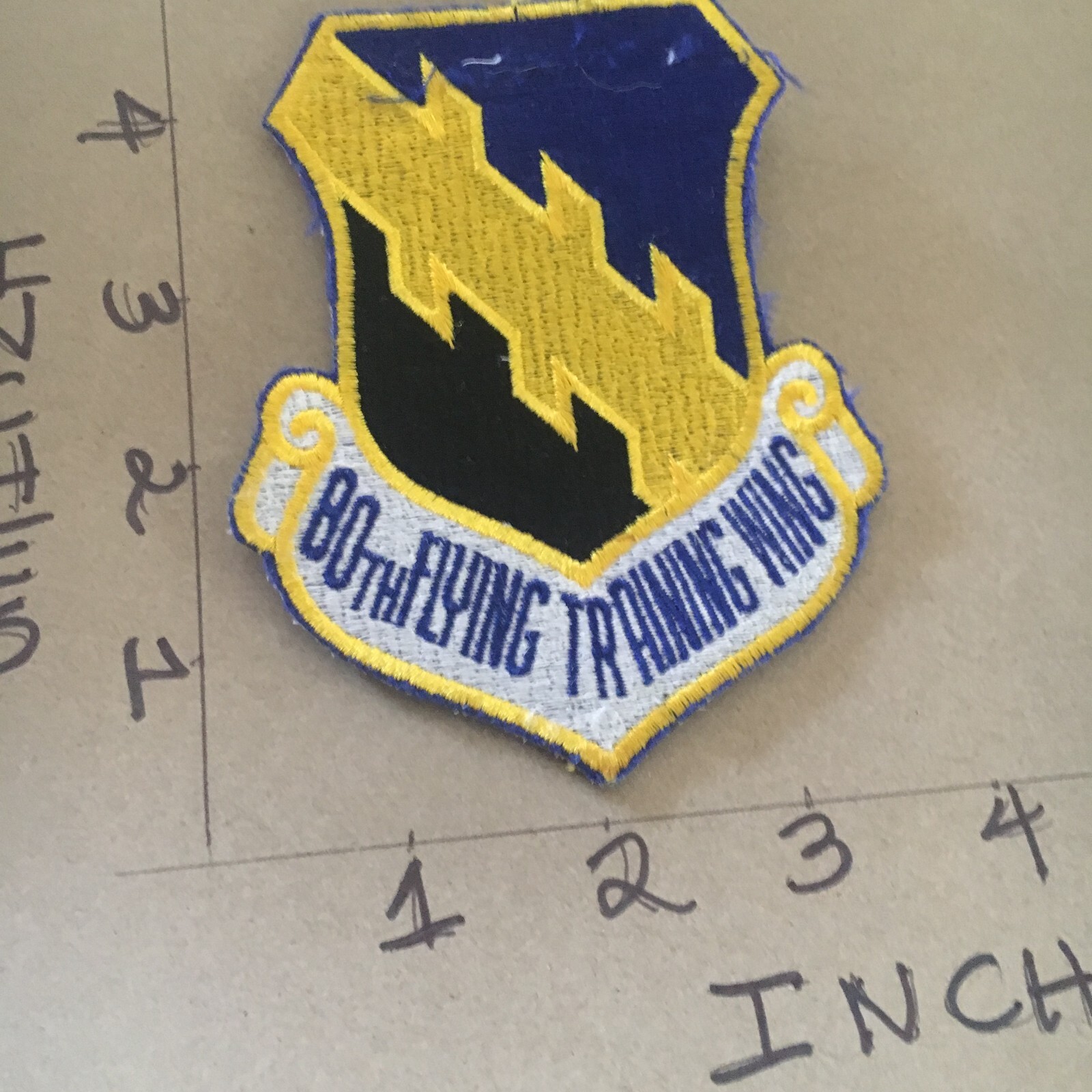 USAF 80th Flying Training Squadron patch 4/22/25