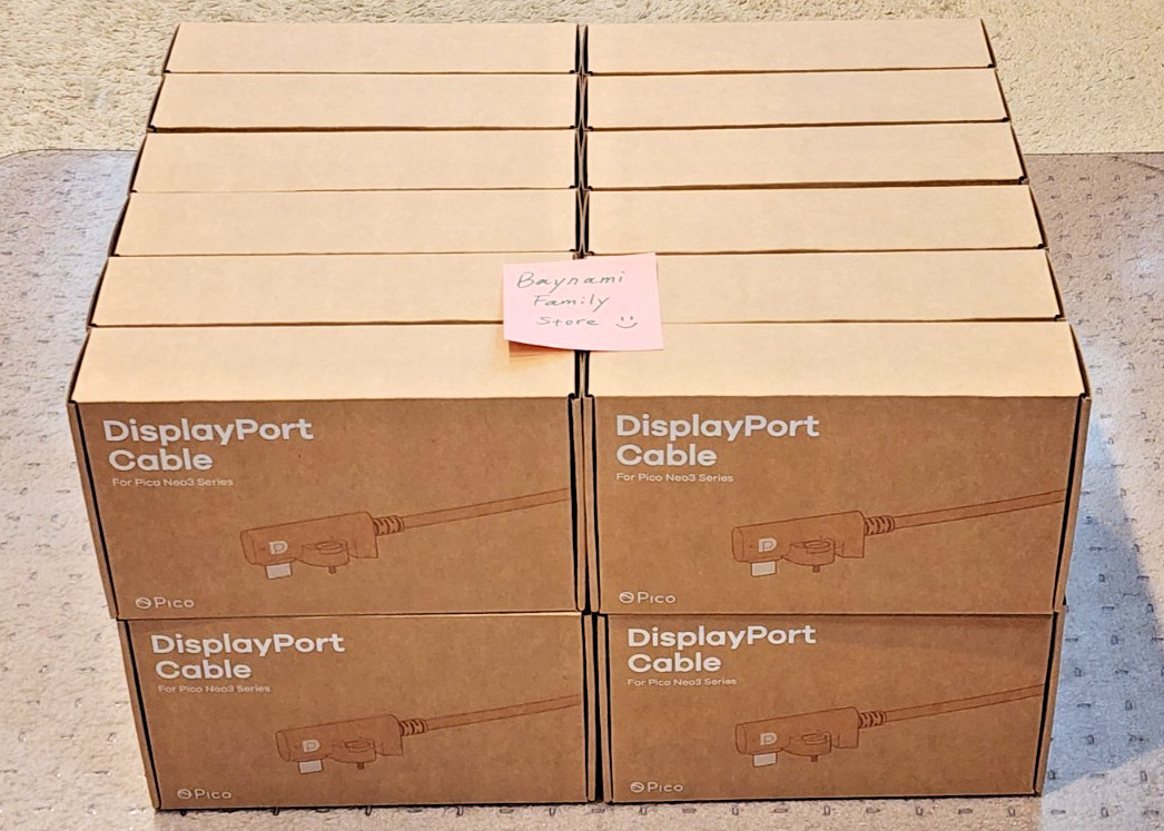 NEW 24x LOT Genuine Pico DP Cable for Neo 3 Pro / Pro Eye DisplayPort -  PC VR