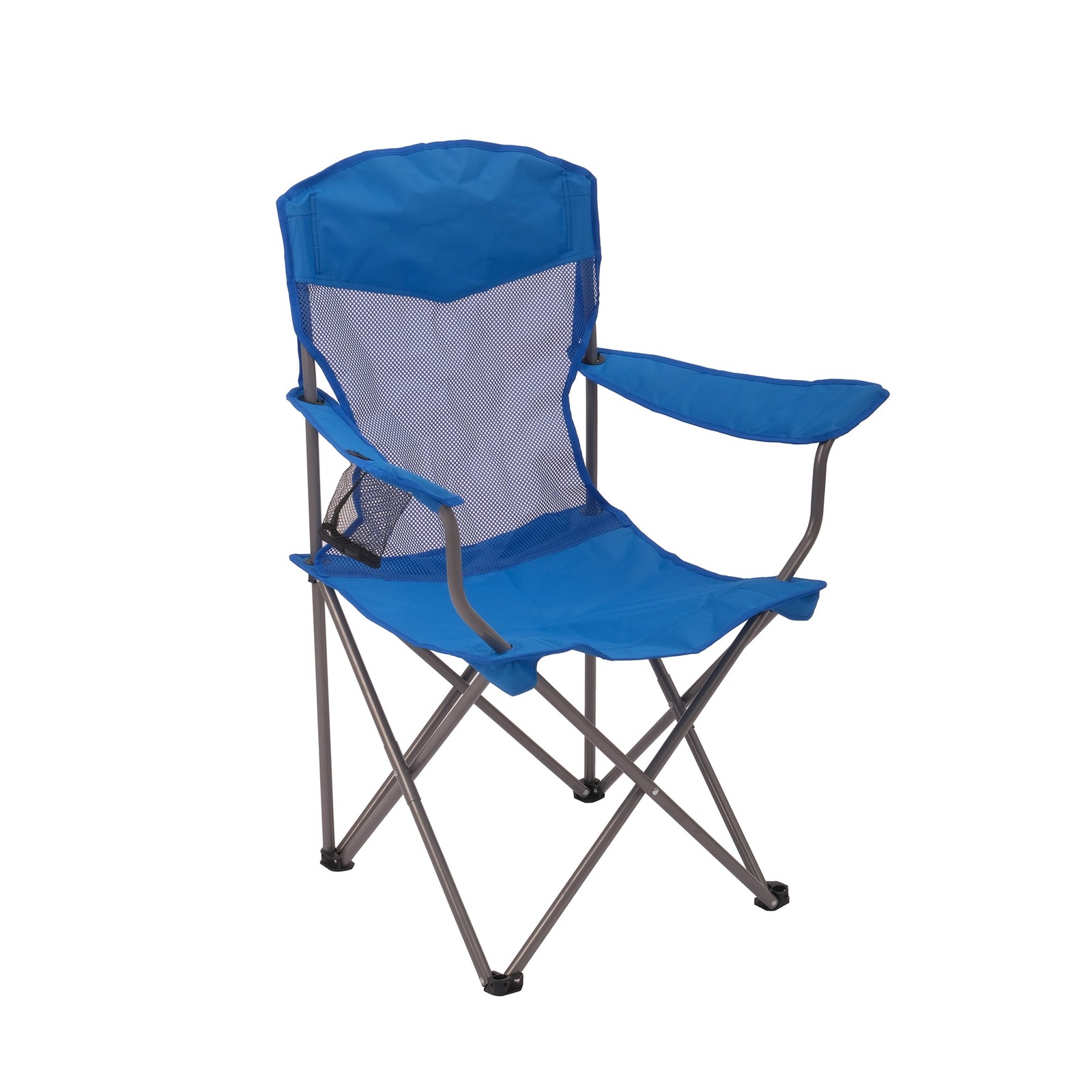 Adult Blue Basic Mesh Chair W/ Lumbar Support & Adjustable Height Seat