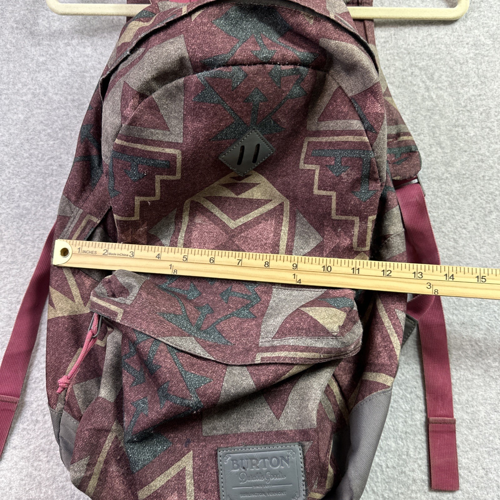 Burton Aztec Pattern Backpack Small Outdoor Gorpcore School Books