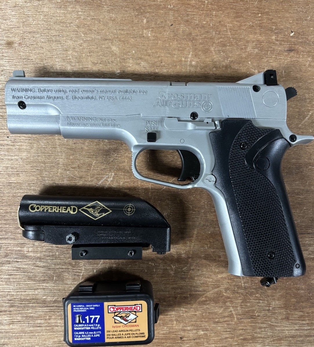 Crosman 1008 Repeat Air .177 Co2 with Org Red Dot and Pellets