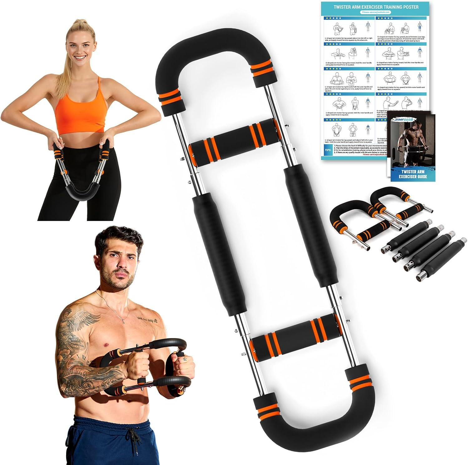 Twister Arm Trainer, Adjustable 6 Resistance Levels(30-120Lb) Twister Arm Chest