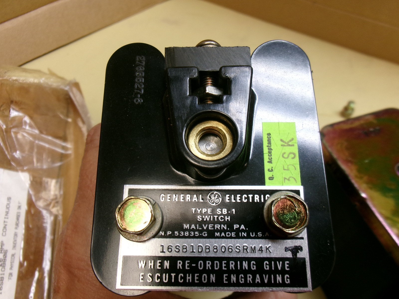 General Electric GE Rotary Switch 16SB1DB806SRM4K