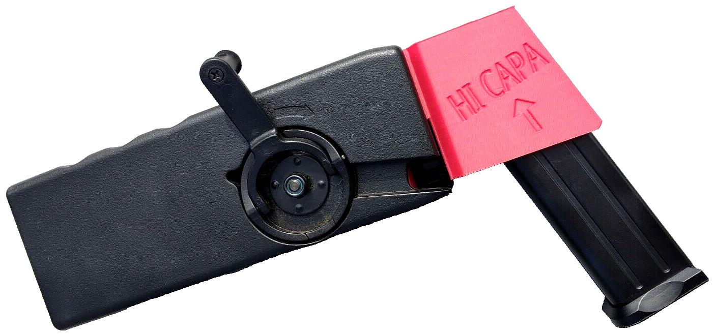 Airsoft Hi Capa Pistol GBB Odin Speedloader Adapter (Red)