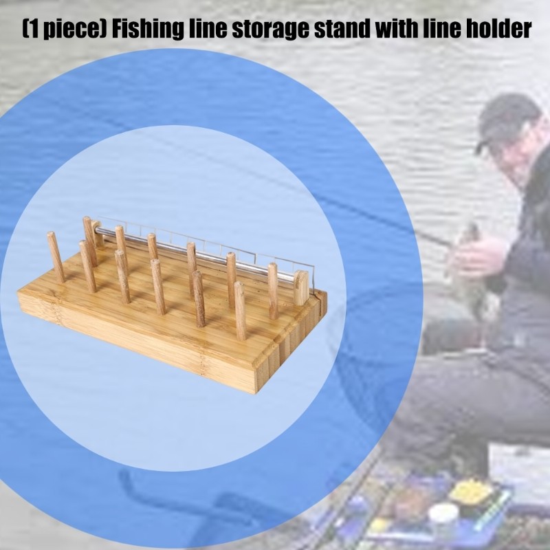 Fly Tying Station With 12 Removable Dowels And Line Management System