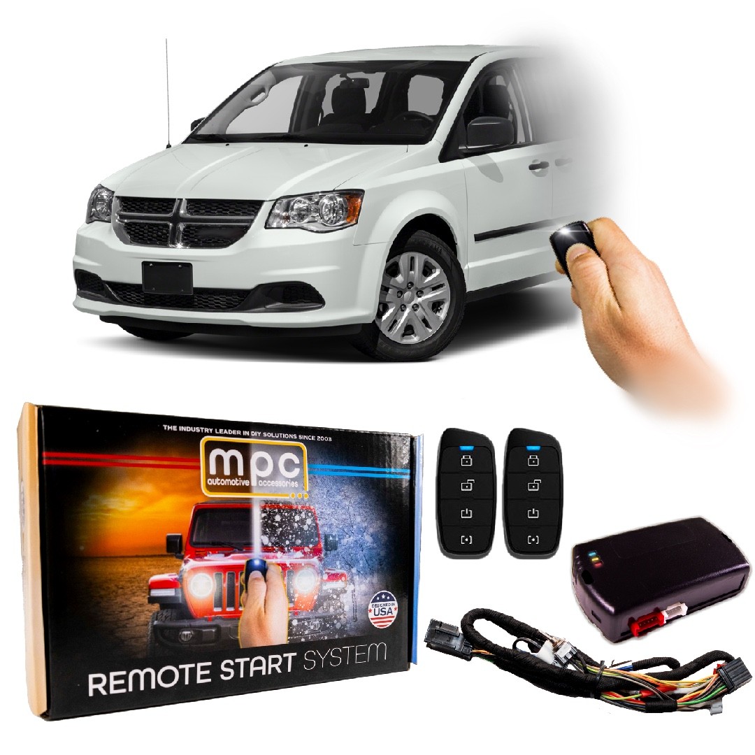 Plug-n-Play 4-Button 2-Way Remote Start Kit For 2011-2020 Dodge Grand Caravan