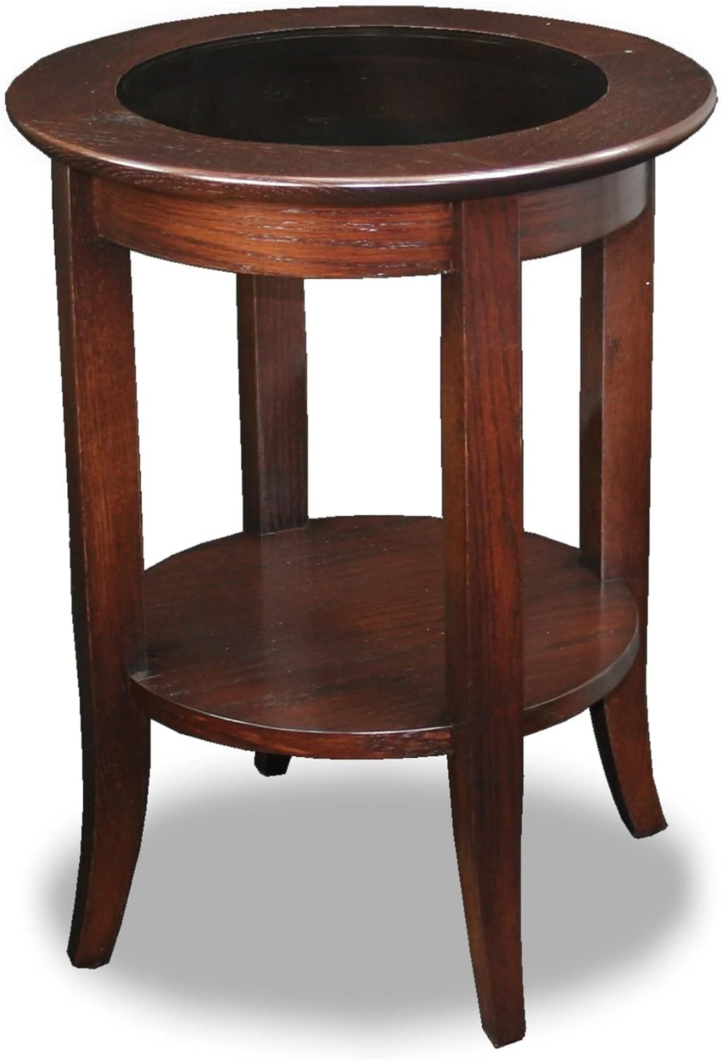 Haven Ridge Oval End Table One Drawer Side Table Farmhouse White 214387