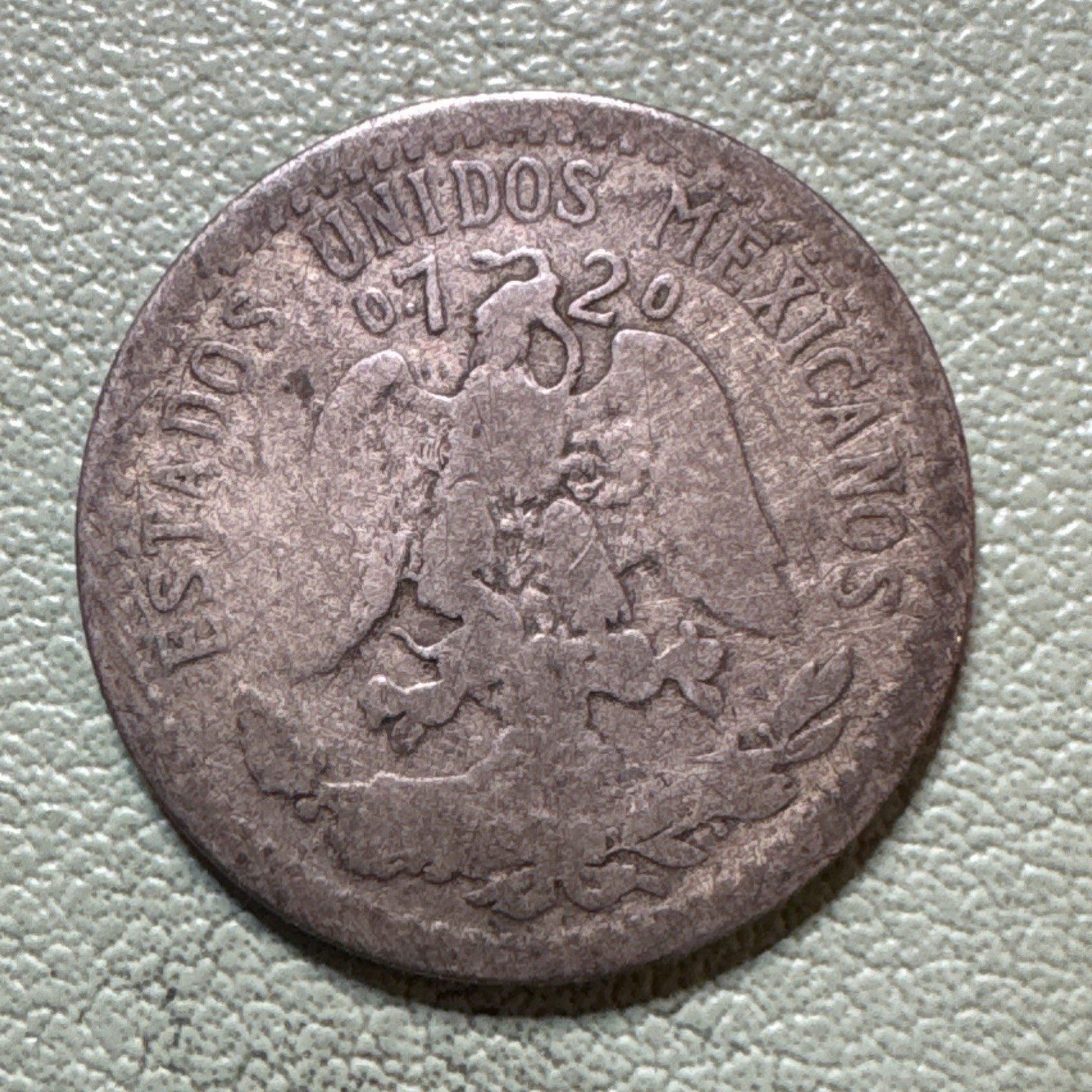 1921 Mexico 20 Centavos 0.720 Silver ASW 0.0772