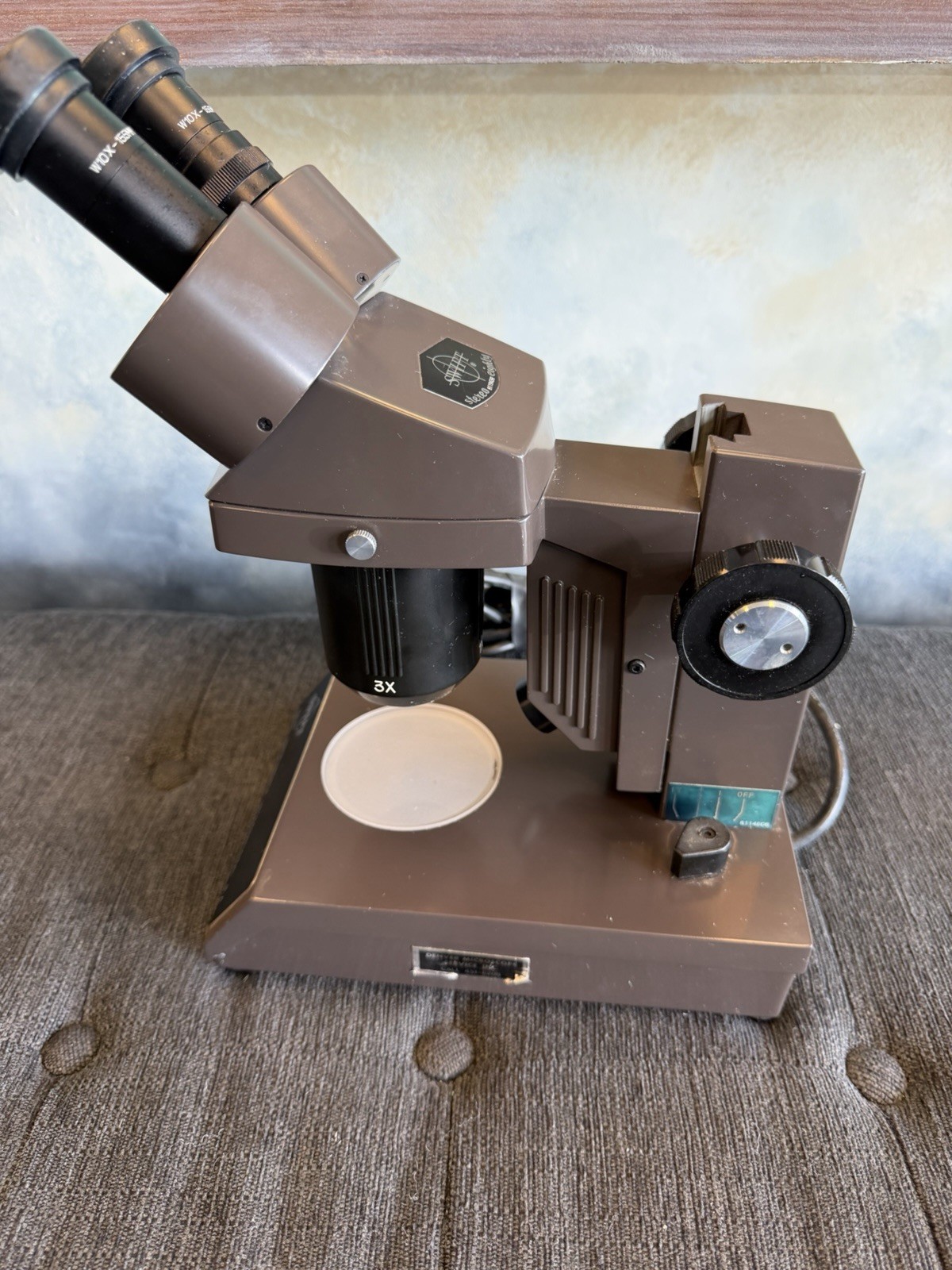 Vintage Swift Series 80 Stereo Microscope – Japan Made – 10x/30x – Working Light