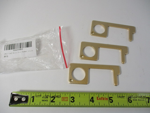 (9) Hands Free Door Opener Closer Tool Fits on Keychain Key Chain NOS