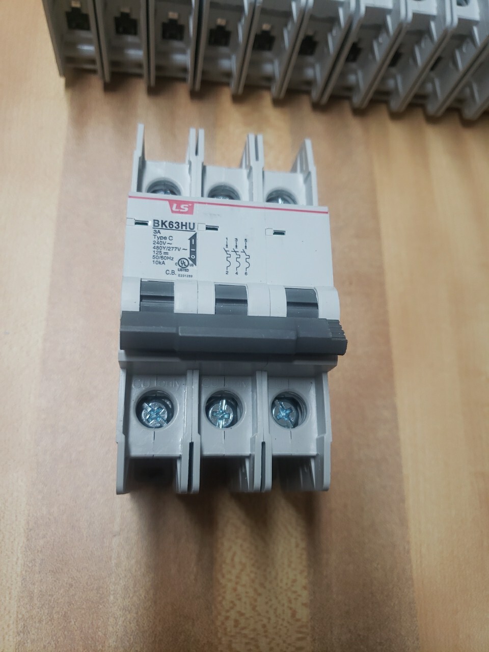 LS Electric BK63HU 3 Pole 3A Type D mini circuit breaker NEW OUT OF BOX