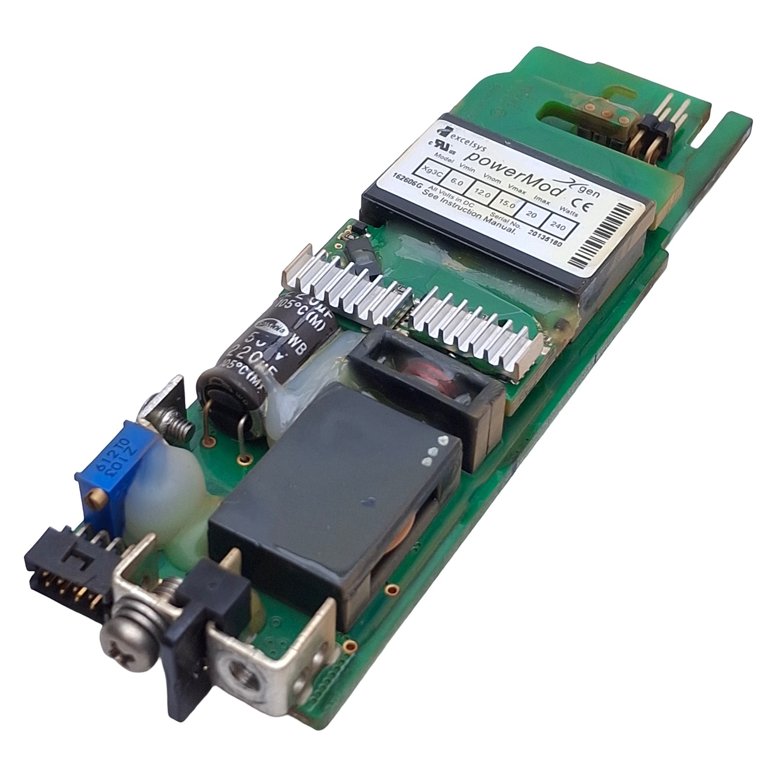 Excelsys Xg3C Configurable Power Supply Module 240W, 6-15VDC 20A Output