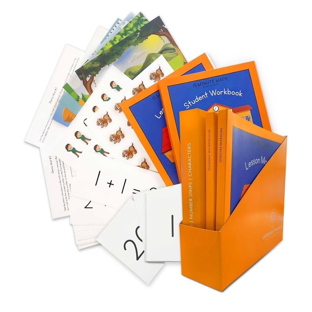 Learning Dynamics 15 Minute Math Workbooks and Stickers Full Set NEW