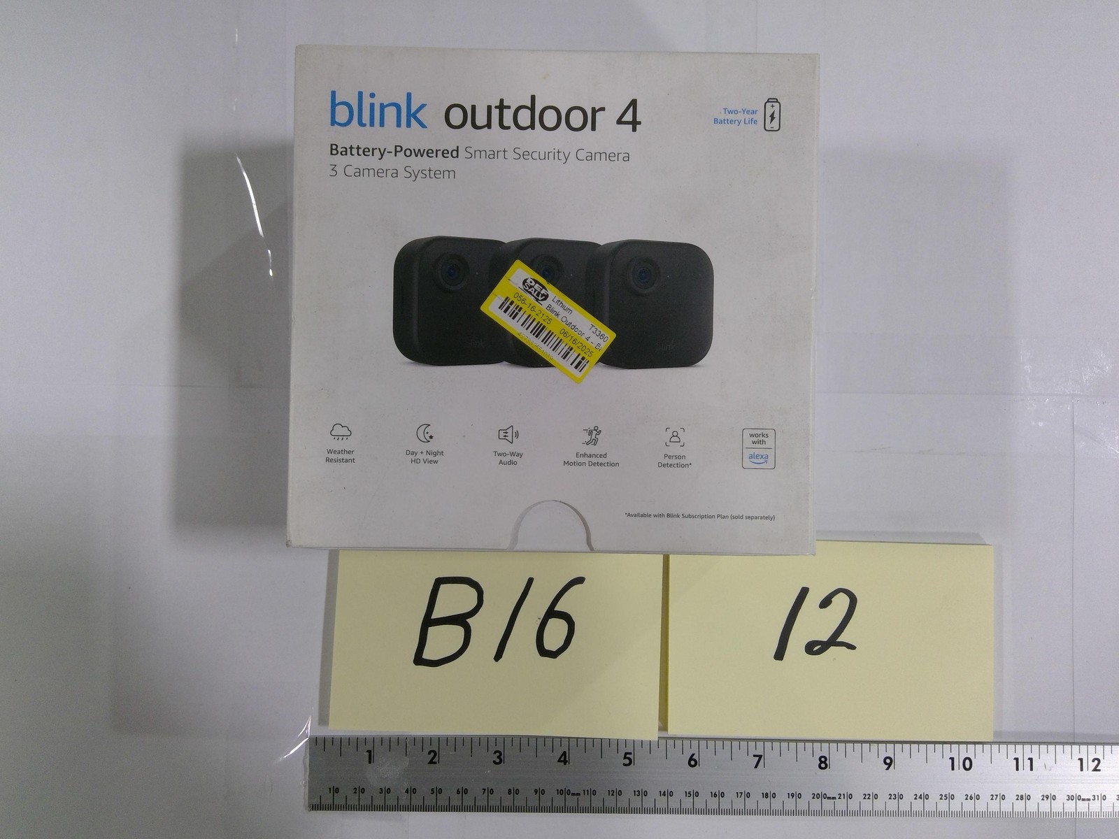 Blink Outdoor 4 4th Gen Battery Security Camera Wireless Black Alexa Open Box