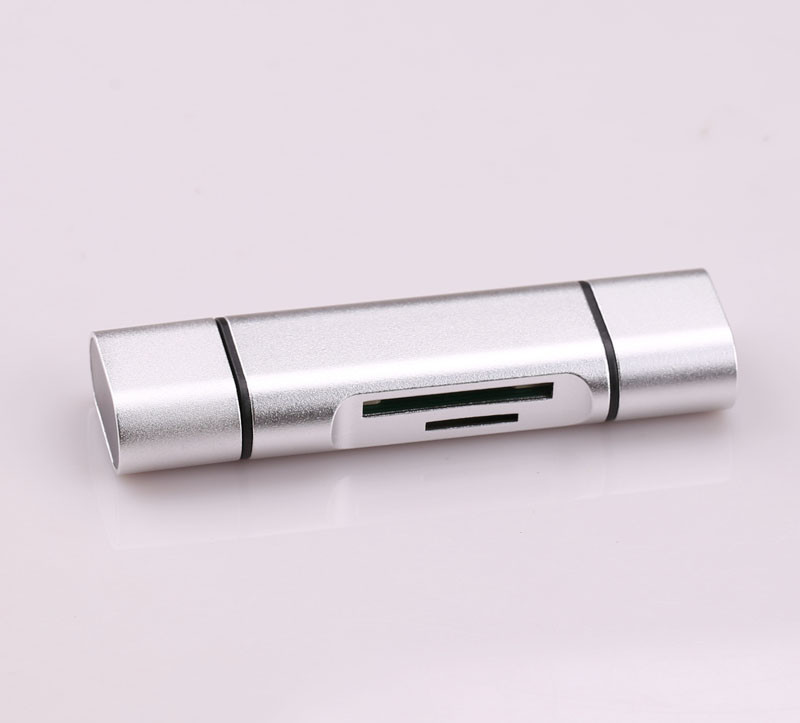 5 in 1 USB3.1 Type C / USB / Micro USB SD SDHC TF Memory Card Reader OTG Adapter