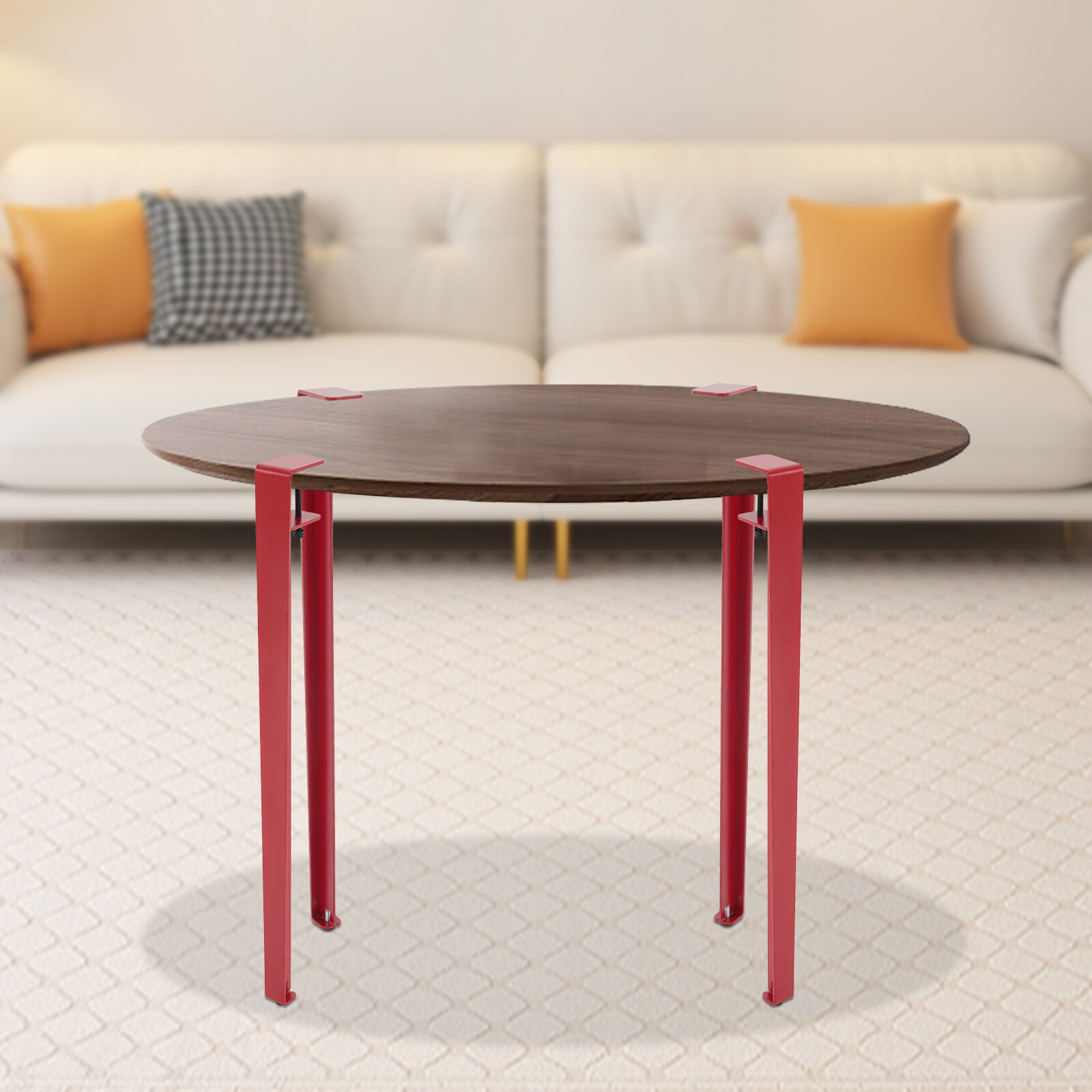 New F-shaped Table Legs 4pcs Adjustable Table Legs Table Clamp Legs Red Sale