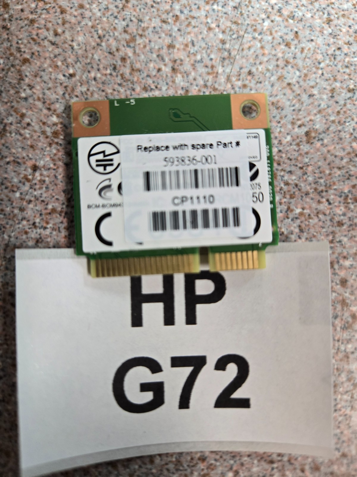 HP G72-B66US Wireless Card