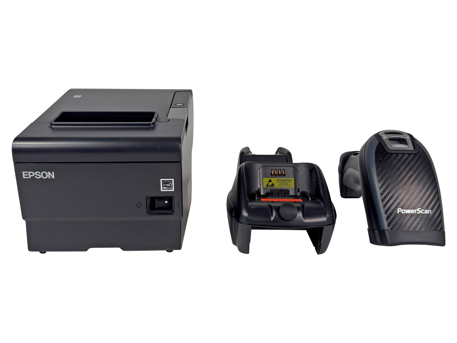 FOR SQUARE Printer + Barcode Scanner Epson TM-T88VI Datalogic Powerscan PM9501